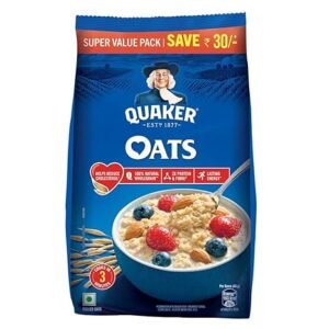 Quaker Oats 2kg | Rolled Oats | 100% Natural Wholegrain | Nutritious Breakfast Cereals | Porridge | Easy to Cook