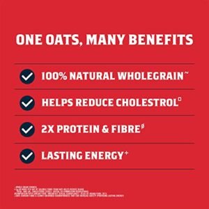 Quaker Oats 2kg | Rolled Oats | 100% Natural Wholegrain | Nutritious Breakfast Cereals | Porridge | Easy to Cook - Image 7