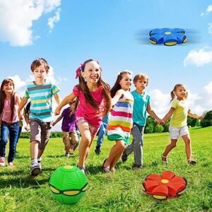 Allroaring Pet Toy Flying Saucer Ball for Dogs, Changeable Shapes Interactive, Green - Image 7