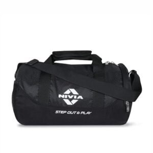 NIVIA Beast Gym Bag-4 Polyester/Unisex Gym Bags/Shoulder Bag for Men & Women with Separate Shoes Compartment/Carry Gym Accessories/Fitness Bag/Sports & Travel Bag/Sports Kit (Black)