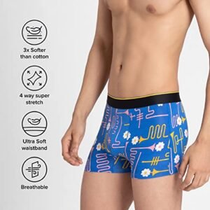 Bummer Men's Printed Micro Modal Trunks Underwear | Ultra Soft & Breathable | Combo Pack of 2 - Image 6