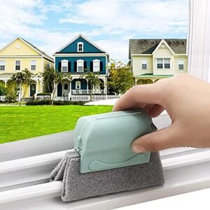 Conziv 2pc Magic window Cleaning Brush Creative Window Groove Cleaning Brush Handheld Crevice Cleaner Tools for Window Crevice Cleaning Brush Magic Window Cleaner Brush for Window Track Cleaning Brush - Image 2