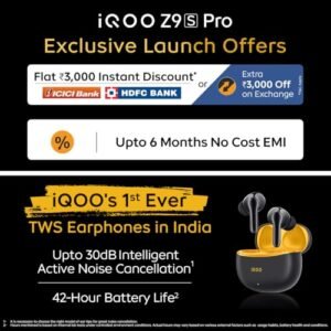 iQOO Z9s Pro 5G Flamboyant Orange, 8GB RAM, 256GB Storage - Image 2