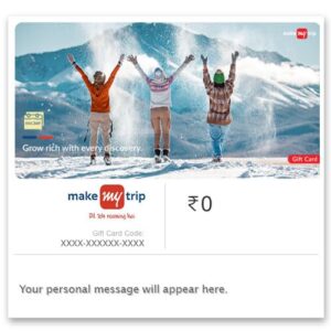 Makemytrip Holidays | Flat 10% off | E-Gift Card | Instant Delivery | Valid for online purchase | 1 year validity