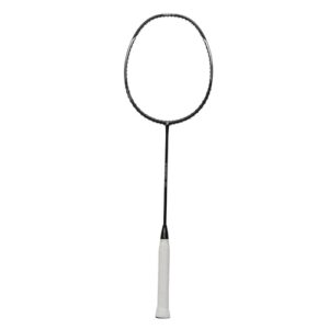 Exergy 101 Strung Badminton Racket for Beginners and Intermediate Players - 82g, 28 lbs Tension, Pre-Strung with Full Cover, Black, Graphite
