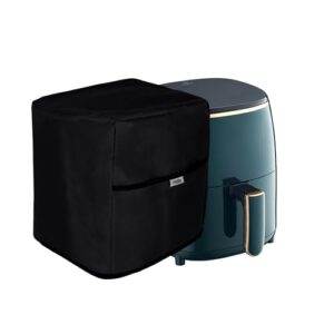 PHILLIN Polyester Air Fryer Cover for Kitchen | Waterproof Dustproof and Washable Cover Compatible with Pigeon Healthyfry Airfryer and Pigeon Healthy Fry Plus - (Black)