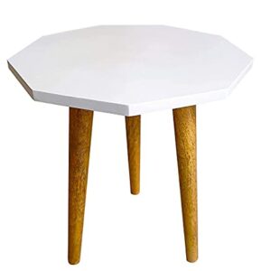 UHUD Crafts Beautiful Antique Wooden Fold-able Side Table/End Table/Plant Stand/Stool Living Room Kids Play Furniture Table Round Shape