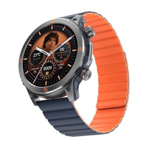 Noise X Neeraj Javelin (Limited Edition) Smart Watch 1.46" AMOLED Display, 3-Layered Casing, Special Boot-up Logo, Serialization, Emergency SOS Tech, Neeraj Autograph - India Blue