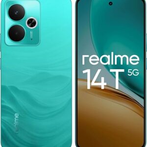 Realme 14T 5G 8GB RAM 128GB ROM (Surf Green) Elegant Colors, Luxurious Design Amoled Display, IP69 Water Resistance