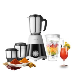 Cadlec MixGenie 4 Jar 750 Watt Mixer Grinder | Intelligent High-Power Motor | Juicer, Blender & Mixer | Advanced Safety Features | Multi-Function for Juicing & Blending | 2-Year Warranty