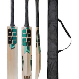 Super Strock_S.S Popular Willow Cricket Bat Full Size Short Hand, Play with Teniss Ball with Bat Cover (S.S Green)