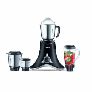 ACTIVA ABS Super Chef 900 Watts Powerful Motor Mixer Grinder With 4 Jars | 2 Years Motor, Black
