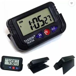 Kadio Digital Black Clock, 3.81x38 cm