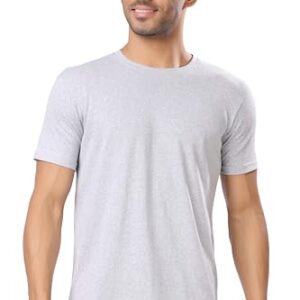 London Hills Men T-Shirt || Tshirt for Men || Plain T Shirt (Pack of 1) Grey
