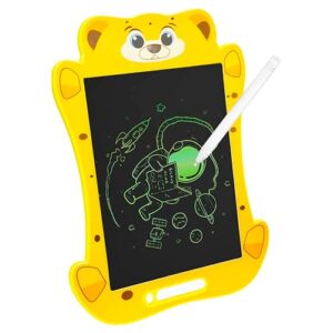 VGRASSP 7.5 Inch Educational Animal Face LCD Writing Tablet Toy for Kids - Reusable Doodle Board with One-Click Erase and Stylus - Learner Drawing Pad - Color and Design As Per Stock (7.5")