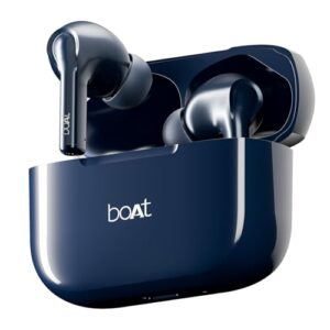 boAt Airdopes 163/ Airdopes 161 Bluetooth in Ear Earbuds with 40 HRS Battery, Fast Charge, 13mm Drivers, IPX5, Quick Touch Response Control (Bold Blue)