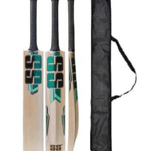 BA SPORTS Super Strock_Green Kashmiri Popular Willow Cricket Bat Full Size Play for Plastic Ball, Lather Ball, Rubber Bal with Bat Cover