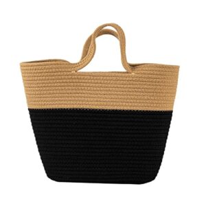 UJEAVETTE Chic Straw Woven Handbag Handwoven Tote for Women Lady Weekend Getaway