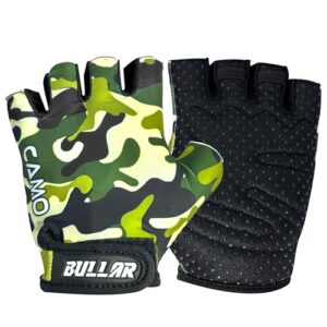 BULLAR Gym Gloves for Men and Women,Workout, Sport Gloves, Fitness Gloves, Hand Glove Gym Men, Grip Gloves, Exercise Gloves (Military Green) (M)