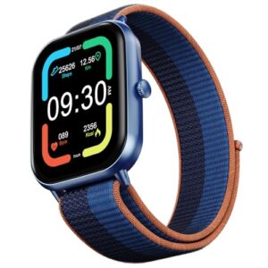 Fire-Boltt Newly Launched Ninja Call Pro Max Nyluxe Smart Watch 2.01 inch Display, Bluetooth Calling, 120+ Sports Modes, Health Suite, Voice Assistance (Midnight Blue)