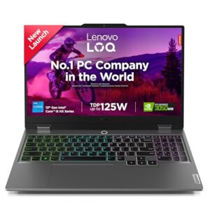 Lenovo LOQ, Intel Core i5-13450HX, 13th Gen, NVIDIA RTX 3050-6GB, 16GB RAM, 512GB SSD, FHD 144Hz 300Nits, 15.6"/39.6cm, Windows 11, MS Office 21, Grey, 2.4Kg, 83DV00BHIN, 100% sRGB Gaming Laptop
