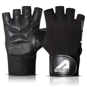 Boldfit Gym Gloves for Men with Wrist Support Accessories Gym Gloves for Women for Weightlifting Gloves for Gym Workout for Training, Exercise, Cycling Gloves, Bike Sports Gloves- Warrior -S
