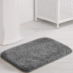 BARBET | Great Summer Sale | Microfiber Anti Skid Doormat for Home Entrance 40x60 cm Grey Pack of 1
