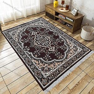 Luxurious Carpets Most Demanded Elegant Modern Floral Rectangular Carpet For Living Room, Bedroom And Hall (180X240 Cm) 6 X 8 Feet Color Multi