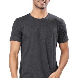 London Hills Men T-Shirt || Tshirt for Men || Plain T Shirt (Pack of 1) Dark Grey