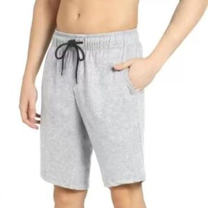 REVIZO Cotton Men Multisport Wear Shorts Relaxed Fit Outdoor Short Quick Dry Work Utility Half Shorts Pant for Running |Fitness| Gym |Athletic Wear | Grey |Size- L