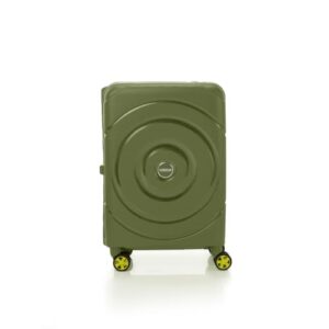 American Tourister Polypropylene Amt Circurity 55Cm TSA OLV Grn 3 Point TSA Lock Luggage Complete Lining and Contrast Components, Hard, 4, Spinner, Trolley Bag, Olive Green