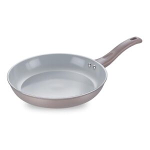 Prestige Ceraglide Duo Frypan 28Cm/2.3L Non-Stick Ceramic Coating|Works On Gas & Induction|High Heating|Cool Touch Handle|Grey