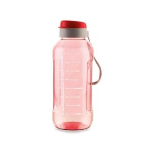 ATTRO Ultra Pro Motivational 1.5-Liter BPA-Free Water Bottle with Leak-Proof Flip-Top Cap, Nylon Strap and Stylish Color for Daily Hydration- Red