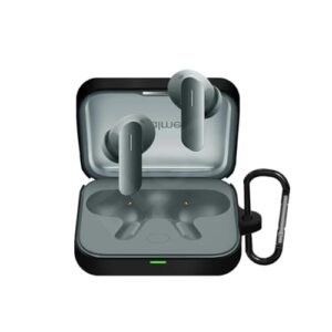 ELOR Silicone Case Cover Compatible with Realme Buds Air 7 Pro | Air 7 (Earbuds Not Included) (Carbon Black)