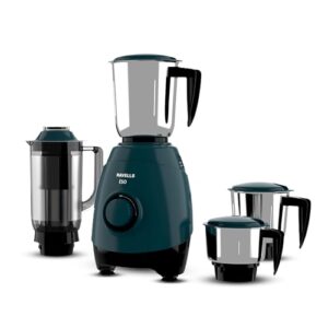 Havells ABS ESO 750W 4 JAR Mixer Grinder, Heavy and Wider Mouth SS Blades & Jars, All Jars with Handle & One Juicer Jar, Mixie For Kitchen, 2 Year Product & 5 Year Motor Manufacturer Warranty (Teal)