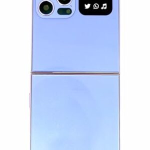 All-New Rock Z Flip Dual Sim |Keypad Mobile| with 2.4" Display |Flip|Fold| Call & SMS Indicator |Crystal Back Panel|BT Dialer|Voice Changer |Long Lasting Battery|Camera|Feature Phone| (Purple)