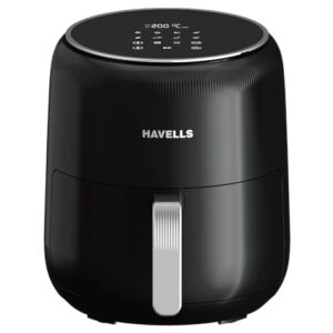 Havells Prolife Neo 4.5 L Air Fryer|Digital Display With Led|8 Pre Set Menu|Auto Shutoff|Cool Touch Handle|60 Min Timer|1500W|2 Yr Manufaturer Warranty,Black