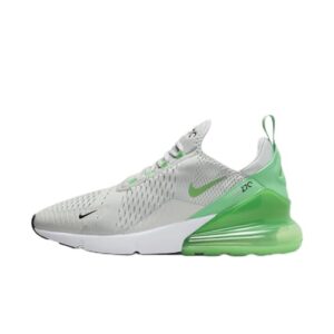Nike Men's Air Running Shoes Max 270-Light Silver/Green Shock-Black-White-AH8050-027-8UK