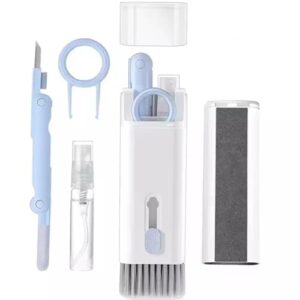 Elfora 7 in 1 Electronic Cleaner kit | Cleaning Kit for iPad | iPhone | Airpods | Monitor Screen | Keyboard | Dust Brush Including Soft Sweep | Swipe | Airpod Cleaner Pen | Key Puller and Spray Bottle