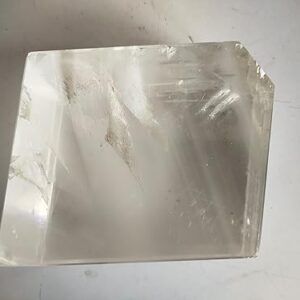 Parijata Iceland Spar Optical Calcite Crystal Stone for Craft/Decorations (Optical Calcite for Sale 1085 gm)