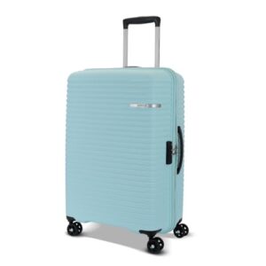 American Tourister Liftoff+ with TSA Lock & 8 Wheel, 79 CM Large Hard PP Check-in Suitcase for Travel/Trolley Bag for Travel/Travel Bag with Double Wheel for Women & Men - Spa Blue