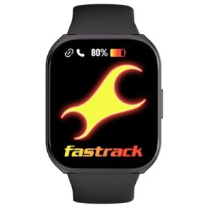 Fastrack Limitless FS1+ Smartwatch| 2.01" UltraVU Display|950 Nits Brightness|SingleSync BT Calling|Nitro Fast Charging|110+ Sports Modes|200+ Watchfaces|Upto 7 Day Battery, Pitch Black