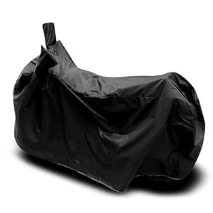Auto hub Scooty Cover Compatible with Ola S1 Electric, with Mirror Pocket, Heatproof, Belt & Buckle, Ola S1 Scooty Cover - 1 Unit, Plain Black