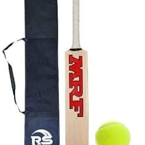 Popular Willow Cricket Bat with Tennis Ball (12-16 Years Old Boys) Pack of 1, Wood