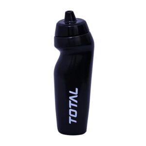 Total Pengwin 600 ML Plastic Sippers - Reusable BPA-Free Sports Water Bottle for Sports and Outdoor Activities with Leak-Proof Cap (Black)