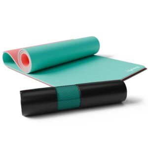 Lifelong Dual Color Tpe Material Yoga Mat For Women & Men-6Mm Anti-Slip Yoga Mat For Gym Workout Exercise Mat For Home Gym-Yoga Mat For Gym Workout&Yoga Exercise(6 Months Warranty,Llym116),Multicolor