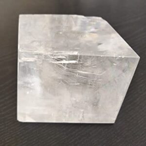 Parijata Iceland Spar Optical Calcite Crystal Stone for Craft/Decorations (Optical Calcite for Sale 695 gm)