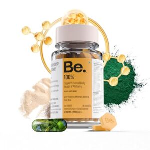 Be. Daily Multivitamin Tabs for Women & Men Vitamins A-E, Biotin, Folic Acid & Essential Minerals | Best Multivitamin Tablets for Men & Adults | 30 Tablets (30 Day Supply)