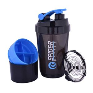 DOVEAZ® Protein Shaker | Spider Protein Shaker | Spider Shaker | Cyclone Shaker | Gym Protein Shaker | Gym Shaker | Gym Bottle | Protein Bottle | Bpa Free Shaker | Shaker 500ml (Blue)