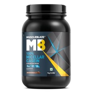 MuscleBlaze 100% Micellar Casein (Chocolate, 1 kg / 2.2 lb)